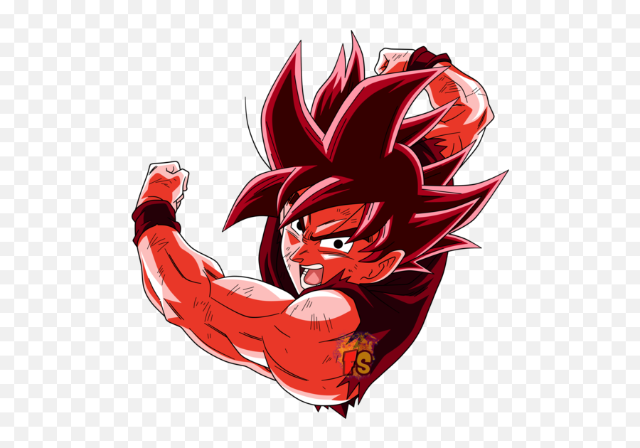 Dbz Kai Goku Kaioken Transparent Png - Kai O Ken Png Emoji,Dbz Goku Emoticon Spirit Bomb