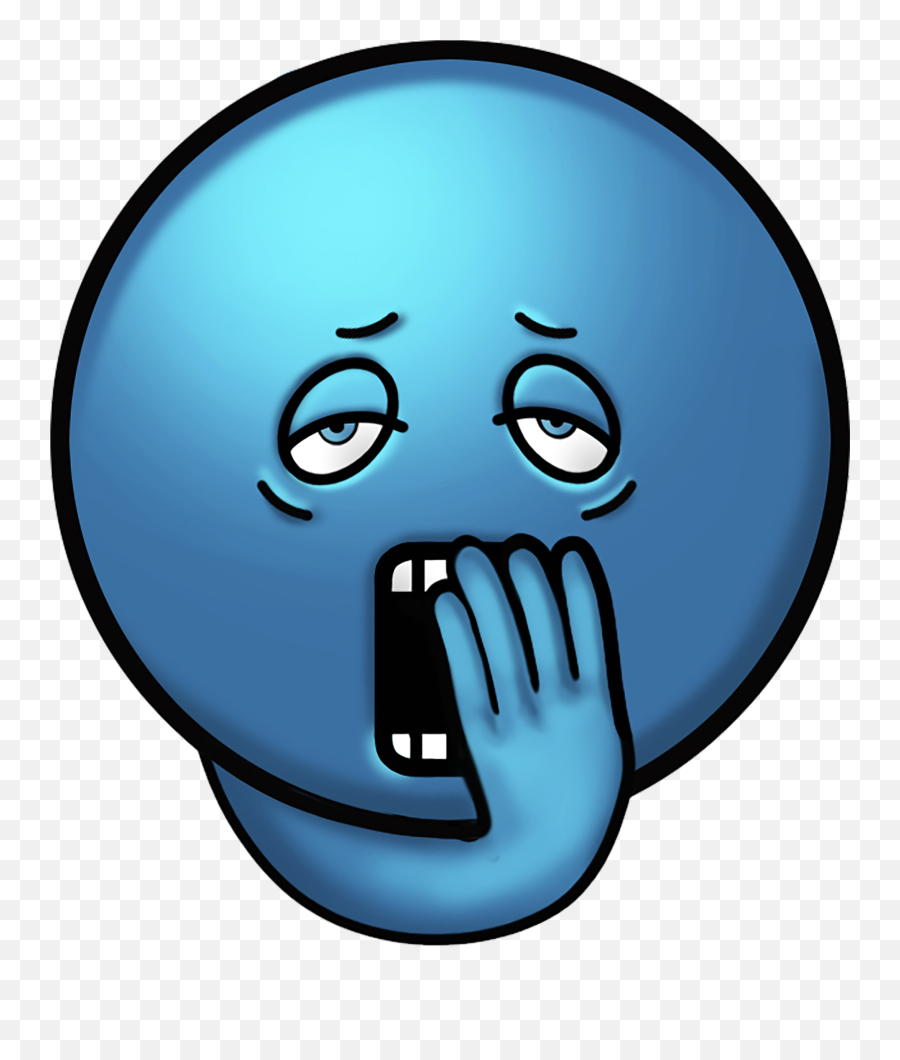Download Tired Emoji Icon Png Source - Blue Tired Face Clipart,Tired Emoji