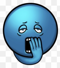 Download Tired Emoji Icon Png Source - Blue Tired Face Clipart,Tired Emoji