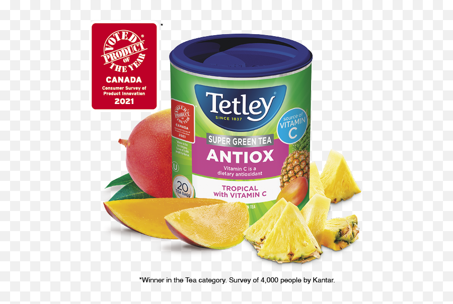 Tetley Super Green Tea Antiox - Tropical With Vitamin C Immunity Boosting Tea Products In Australia Emoji,Emotion Classic With Green Tea Extract
