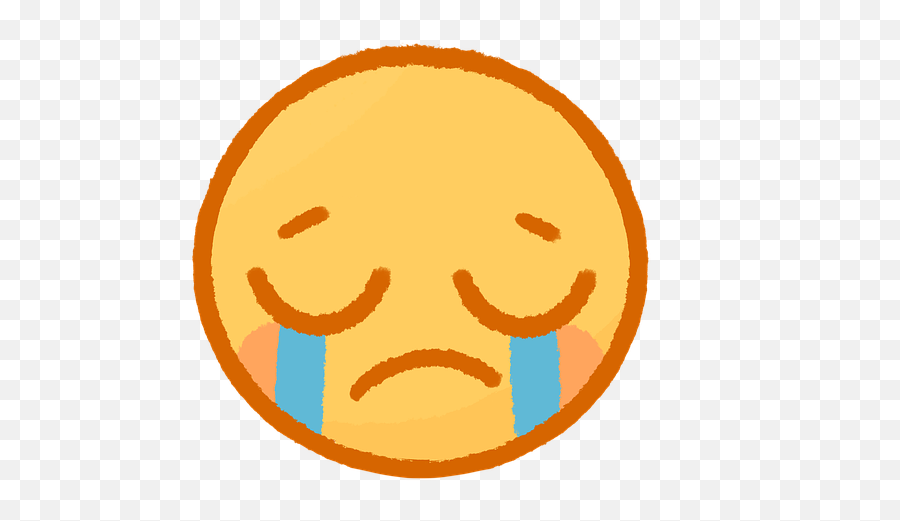 Face Emotions Crying Emoji Cartoon - Colegio Maestra Elsa Santibañez,Crying Face Emoji Cutout