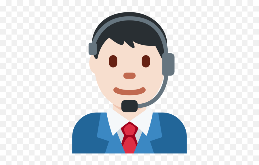 U200d Office Worker Man With Light Skin Tone - Emoji,Guy From The Office Making Wooden Emoticons