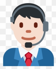 U200d Office Worker Man With Light Skin Tone - Emoji,Guy From The Office Making Wooden Emoticons