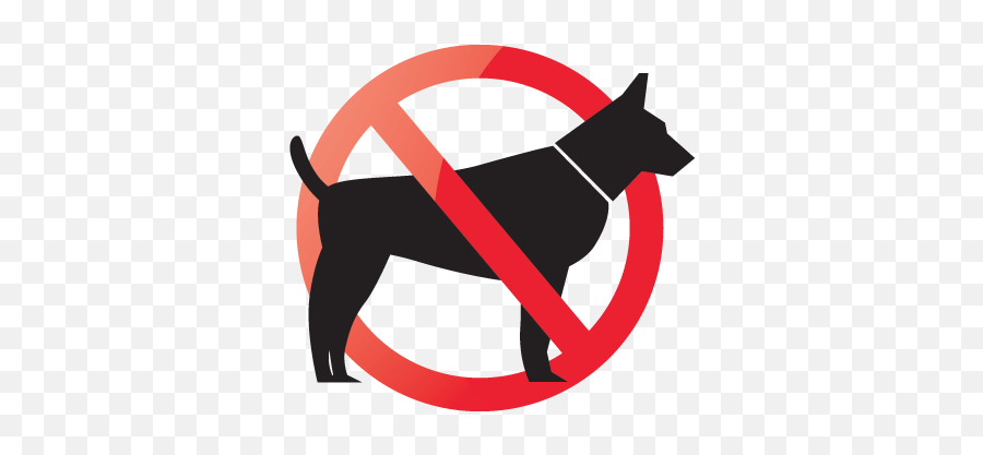 No Dogs Allowed Sign Sticker - Tenstickers Interdit Aux Chiens Clipart Emoji,Rainbow Emoji Dogs