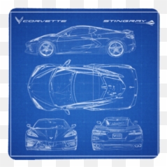 Drink Coasters - Automotive Paint Emoji,Corvet Emoji