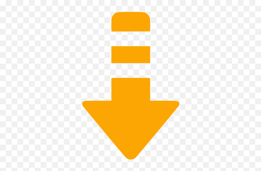 Orange Arrow Down 6 Icon - Free Orange Arrow Icons Emoji,Emoticon Flecha