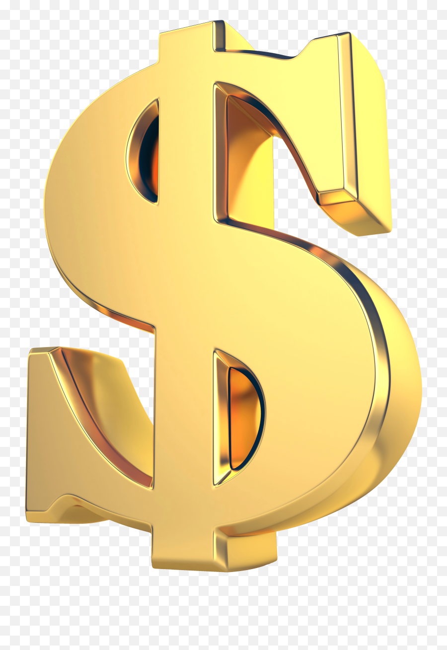 Download Golden Dollar Currency Sign 000038814110 Xxxlarge Emoji,Dollar Signs Emoji