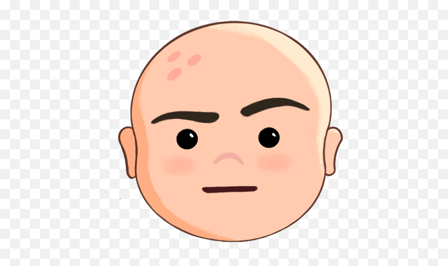Blahstickers Emoji,Man Bald Emoji
