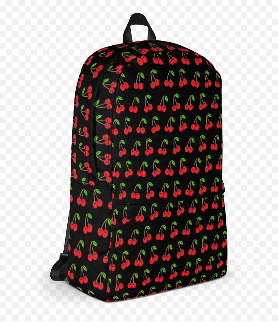 Cherries Black Backpack - Gamer Girl Backpack Emoji,Emoji Backpacks At Walmart