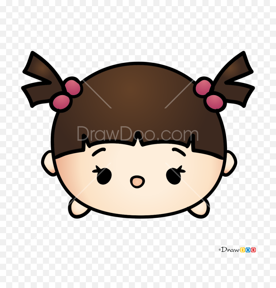 How To Draw Boo Disney Tsum Tsum - Dibujo Caldero Emoji,Boo Emoji