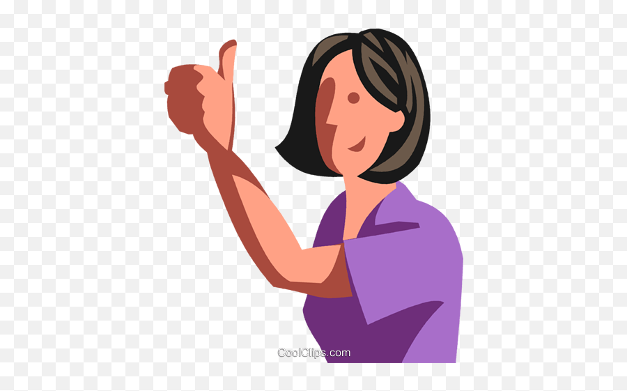 Girl Giving Thumbs Up Clipart - Thumbs Up Person Png Clipart Emoji,Thumbs Up Emoji Vector