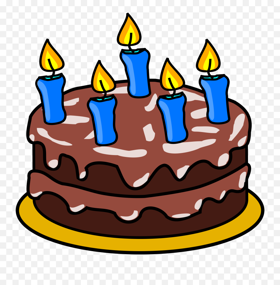 Chocolate Birthday Cake Clipart - Birthday Cake Clipart Emoji,Birthday Cake Emoticons