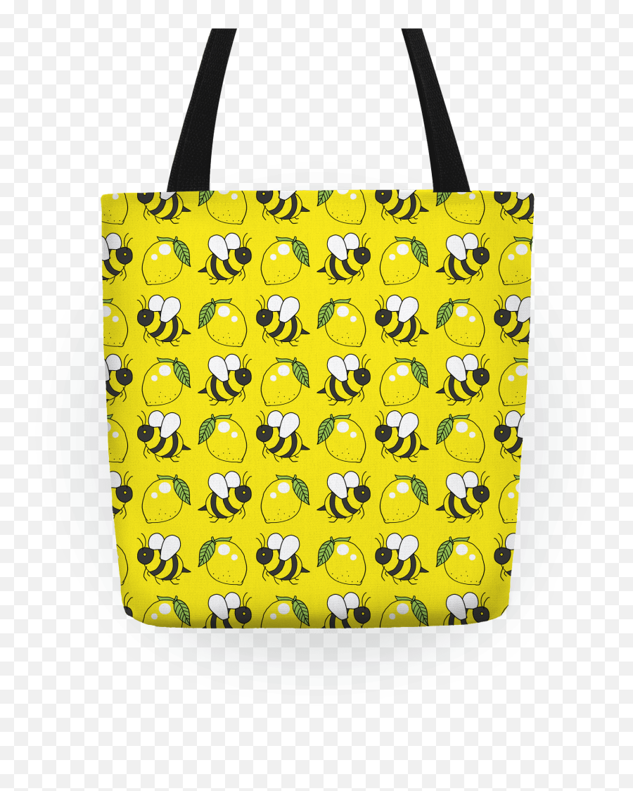 Lemon And Bee Totes - Tote Bag Emoji,Lemon Emoji Pillow