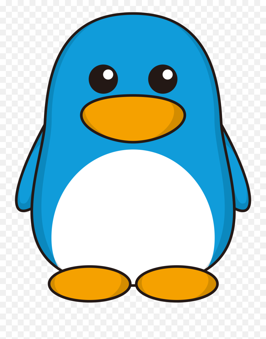 India Clipart Penguin - Penguin Blue Cartoon Emoji,Pinguino Emoticon