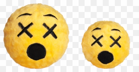Fabdog Cross Eyed Emoji Faball M 10 1 - Fabdog Emoji Faball Dog Toy,Tekens Emoticons