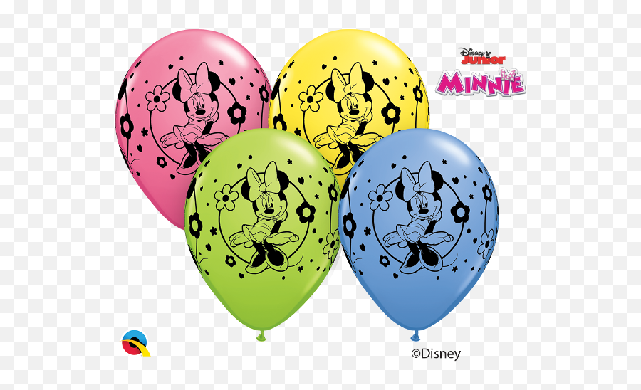 Disney Minnie Mouse Assortment Balloons - Minnie Mouse Party Supplies Emoji,Disney Emoji Text