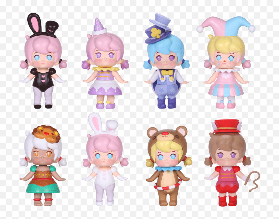 Chuchu Angel Angel And Meng Blind Box Circus Series Hand - Fictional Character Emoji,Emoji Angel Messenger