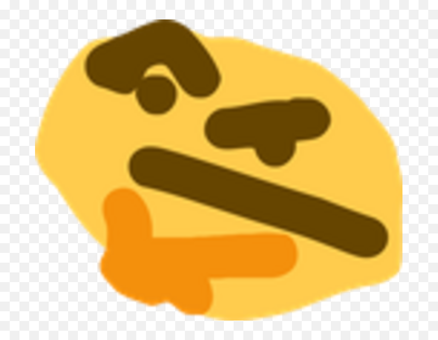 Download 1493520905484 - Ms Paint Thinking Emoji,Thinking Emoji Png