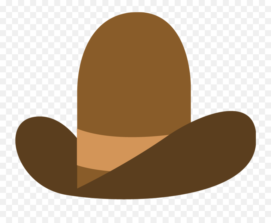 Graphic Image Of A Brown Cowboy Hat - Animated Cowboy Hat Transparent Emoji,Cowboy Syndrome Emotions