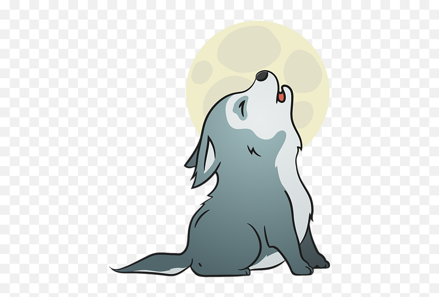 Cute Wolf Pup Howling Baby Dog Puppy Iphone 12 Case - Cute Wolf Profile Emoji,Rainbow Emojis Wolf