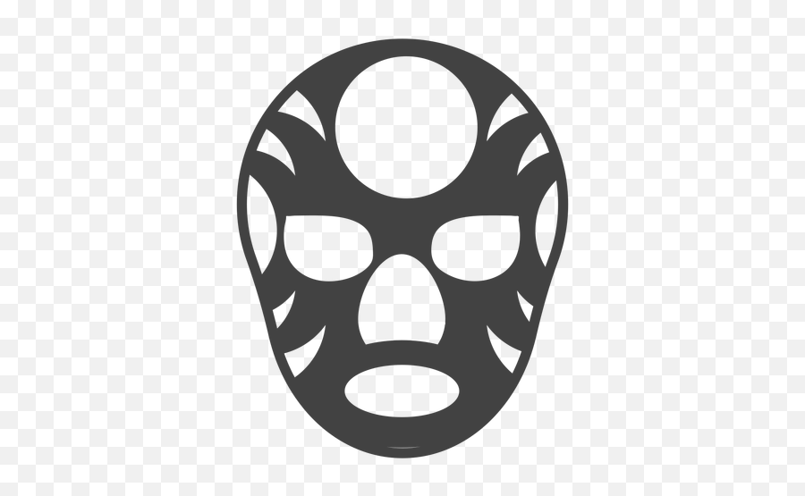 Mask Luchador Circle Silhouette Detailed - Transparent Png Dot Emoji,Corncob Emojis