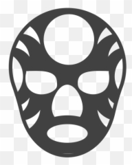 Mask Luchador Circle Silhouette Detailed - Transparent Png Dot Emoji,Corncob Emojis