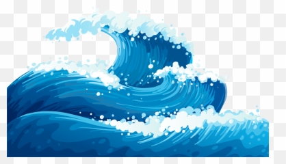 Hi Clipart Waved Hi Waved Transparent - Transparent Background Wave Clipart Emoji,Surf Wave Emoji