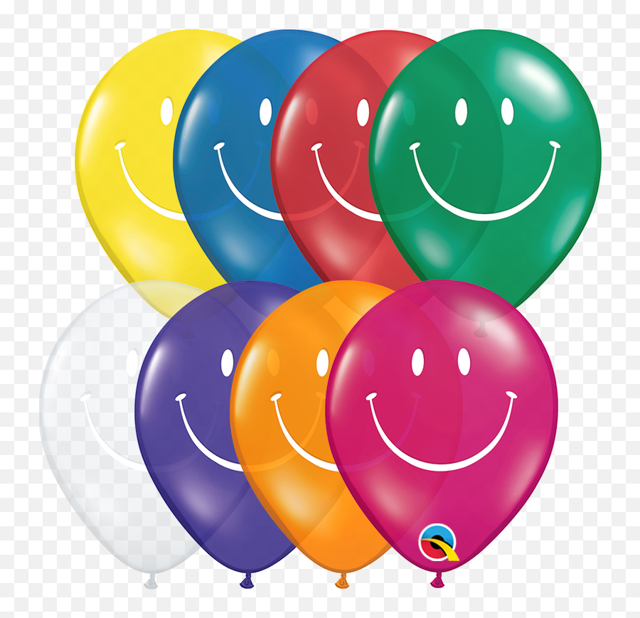 5 Smiley Face Assortment - Balloon Emoji,Birthday Ballerina Emoticons