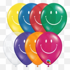 5 Smiley Face Assortment - Balloon Emoji,Birthday Ballerina Emoticons