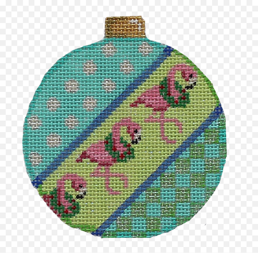 Kits Red Polka Dot Wreath Ornament Needlepoint Canvas Kits Emoji,Needlework Emojis For Texting To Download