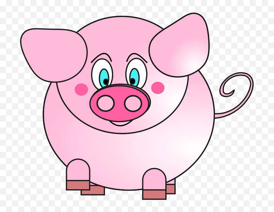 Openclipart - Happy Emoji,Funny Piggy Emoticons