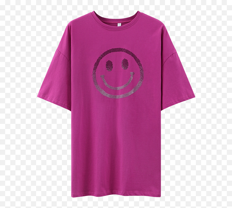 Gkfnmt Summer Oversize Long T Shirt For - Happy Emoji,Long Neck Emoticon