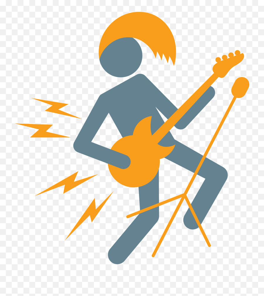 Rock Star Clipart - Rockstar Clipart Emoji,Rock Girl Guitar Emoticon Facebook