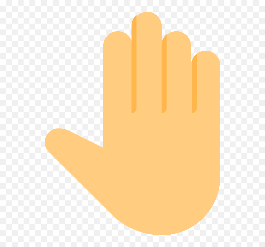 Mão Aberta - Raised Back Of Hand Emoji,Mão Aberta Emoticon