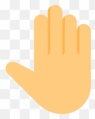 Mão Aberta - Raised Back Of Hand Emoji,Mão Aberta Emoticon