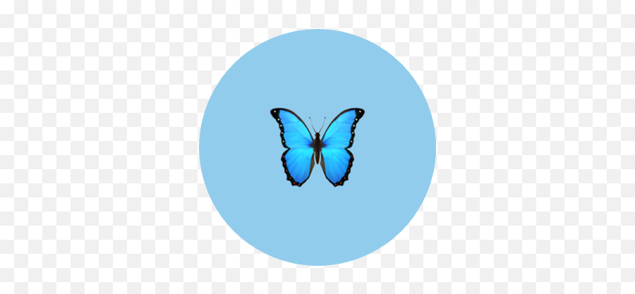Marblecards Emoji,2 Blue Butterfly Emojis