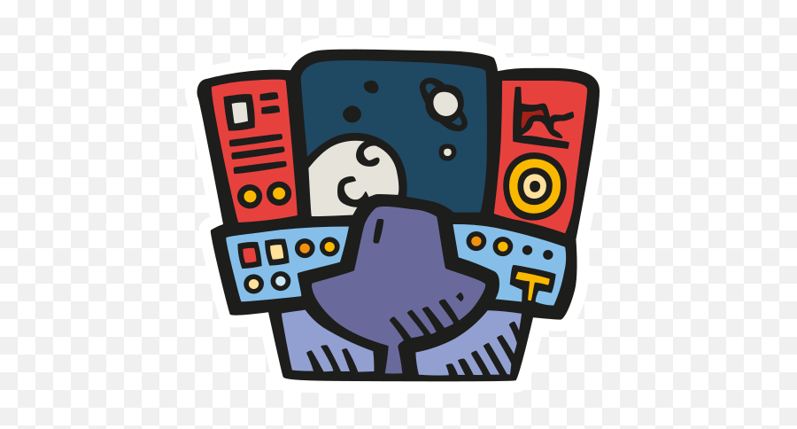 Mission Control Free Icon Of Space Hand Drawn Color Sticker Emoji,Lazer Gun Emojis