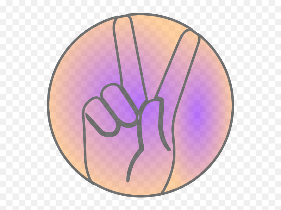 Peace Hand Sign Clip Artpeace Sign Hand Png - Circle Full Emoji,On Hands And Knees Text Emoticon