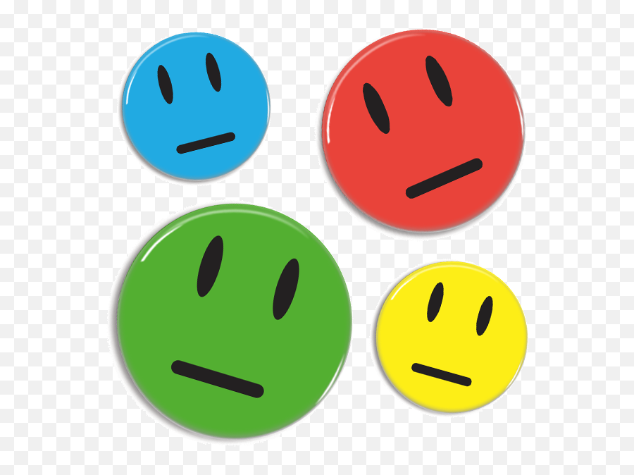 Neutral Smiley Badge Emoji,Green And Red Circle Emoji