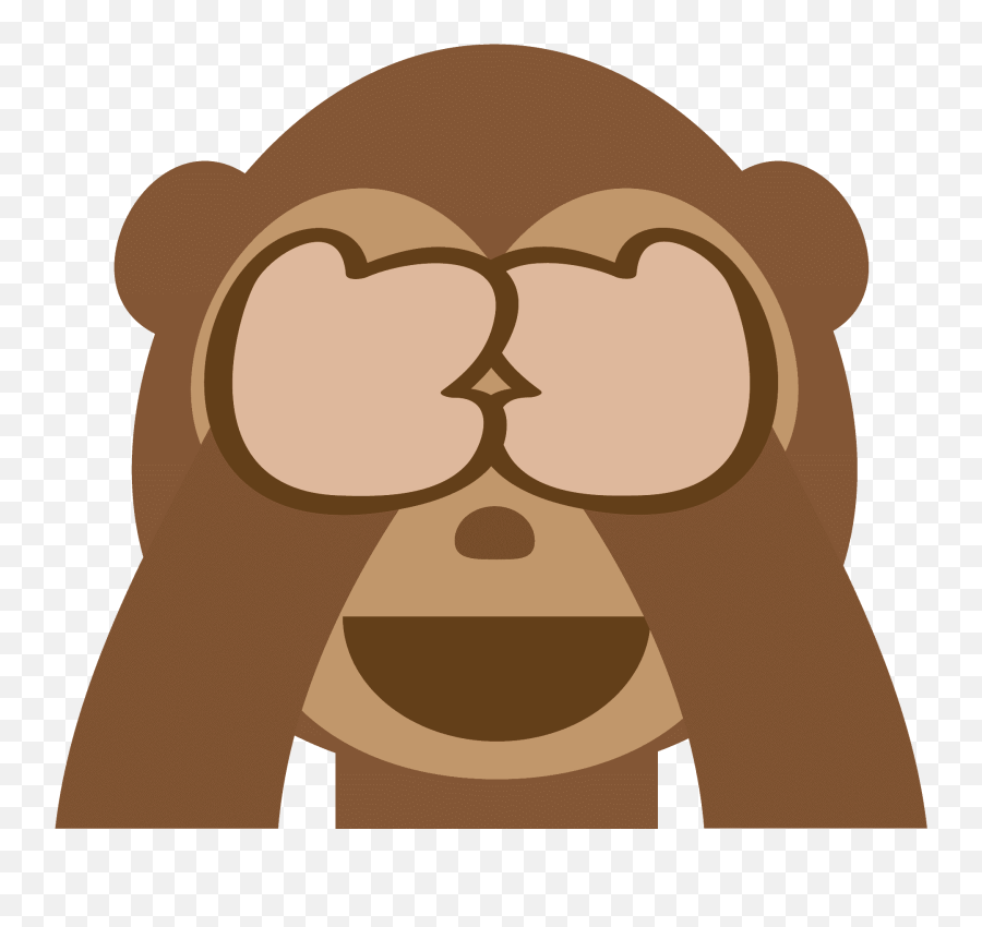 See - Noevil Monkey Emoji Clipart Free Download Transparent,Monkey Emoji