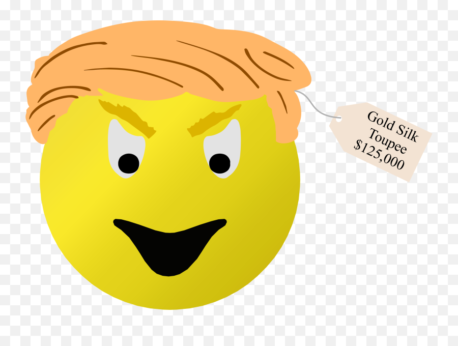 Trump Smiley Face Clip Art Image - Smiley Face Donald Trump Emoji,Donald Trump Emoji