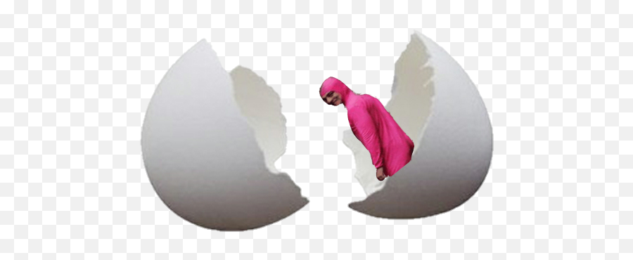 Pink Guy Sticker - Casca De Ovo Emoji,Pink Guy Emoji
