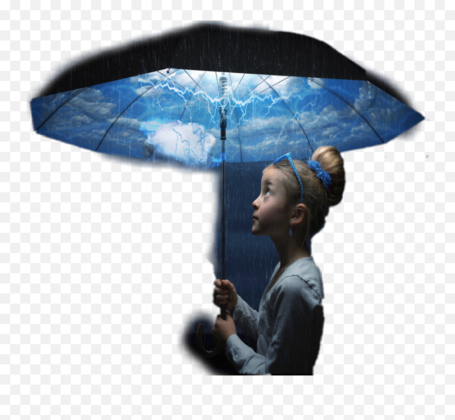 Ombrello Umbrella Girl Rain Rains - Ponytail Emoji,10 Umbrella Rain Emoji