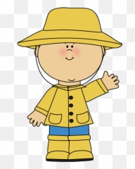 Boot Clipart Rain Jacket Boot Rain Jacket Transparent Free - Cartoon Boy Wearing Raincoat Emoji,Kids Emoji Jacket