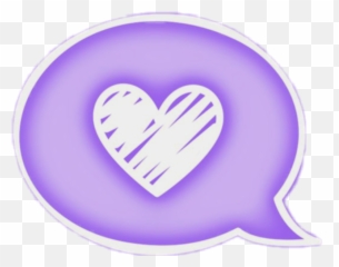 Heart Text Message Purple Sticker By Gela - Corazon Picsart Emoji,Cute Love Emoji Text Messages