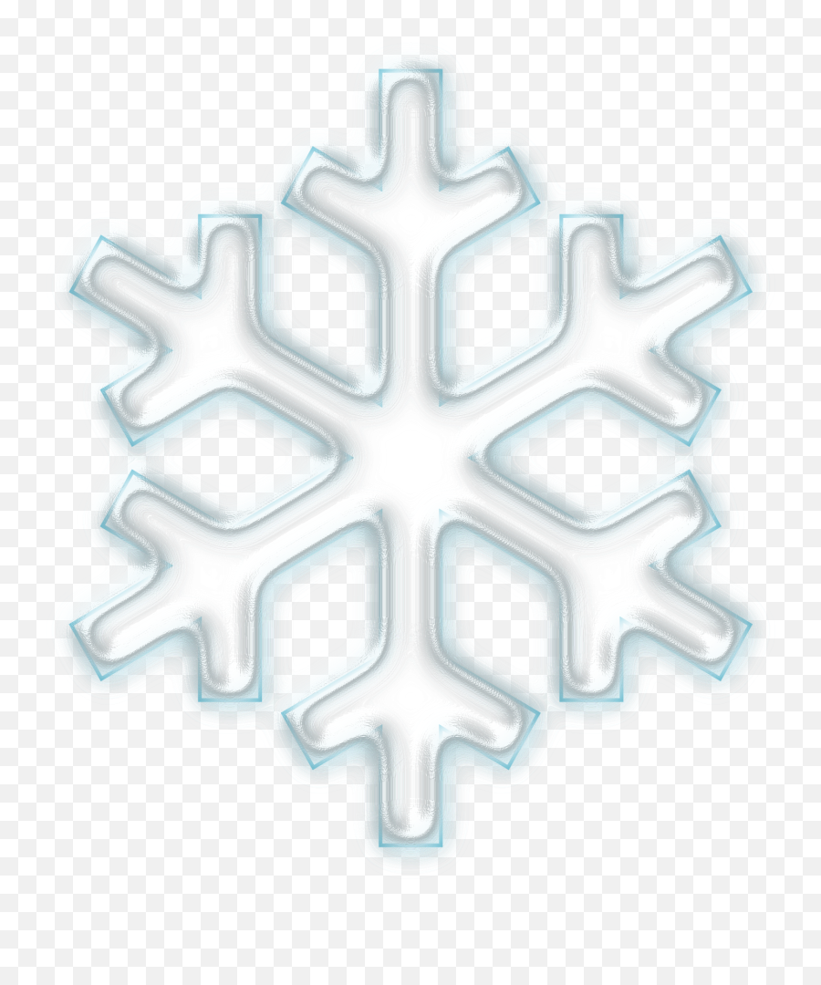 Snowflake - Snow Emoji White Png,Snowflake Sun And Leaves Emoji