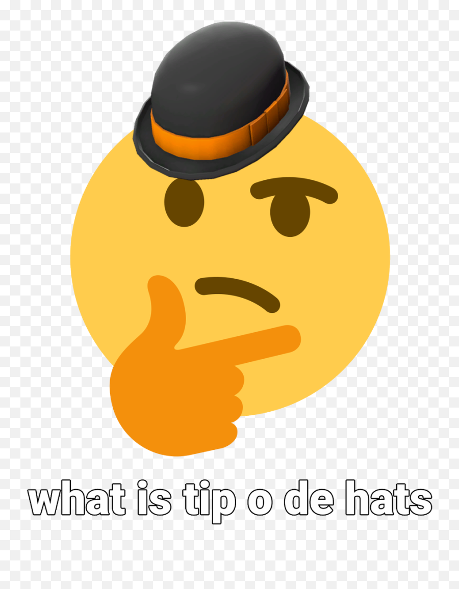 Is - Thinking Emoji Twitter Png,Hat Tip Emoticon