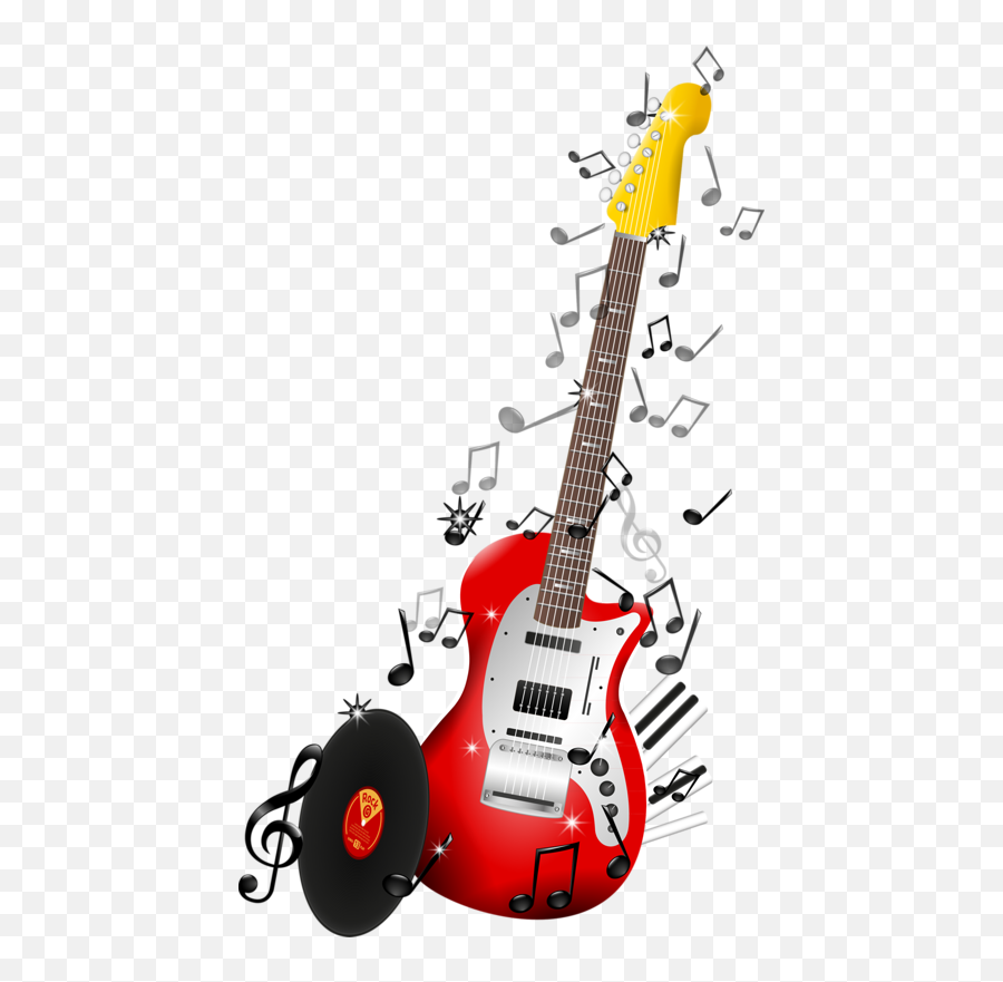 Pin On Png - Music Notes With Guitar Transparent Background Emoji,Rock Guitar Emoji