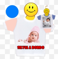 Mini T - Shirt Auto Rosaazz Happy Emoji,Cuscini Emoticon