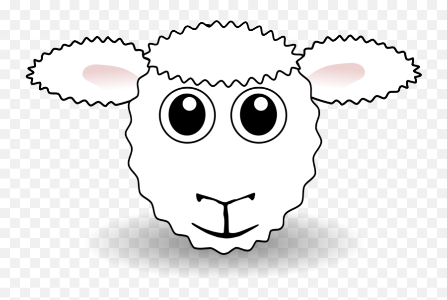 Free Clipart Funny Sheep Face White Cartoon Palomaironique - Dayco Timing Belt For Xantia Emoji,Clipart Emoji Silly Face Black And White